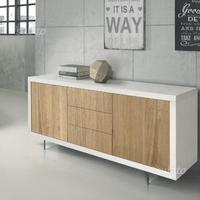 Credenza moderna 2ante 3cassetti bicolore Cod 211M