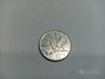 2 LIRE APE/ULIVO del 1954