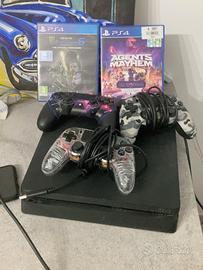 PS4 Slim 500GB + 3 Controller + 2 Giochi