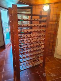 Mobile portabottiglie legno massello