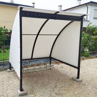 TETTOIA PENSILINA PER PARCHEGGIO BICICLETTE E MOTO