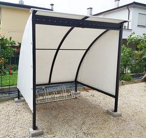 TETTOIA PENSILINA PER PARCHEGGIO BICICLETTE E MOTO