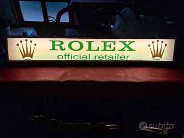 insegna luminosa pubblicitaria Rolex