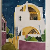 Quadretto di Procida in ceramica decorata a mano