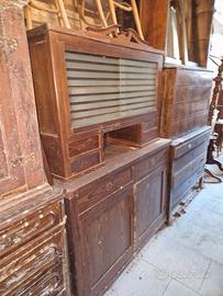 credenza con alzata vecchia 