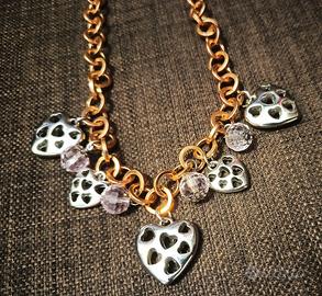 Collana con Pendenti a Cuore Alice in Wonderland ❤