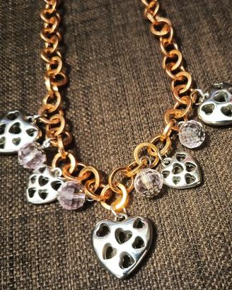 Collana con Pendenti a Cuore Alice in Wonderland ❤