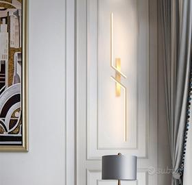 2 Lampada applique Led da parete color oro