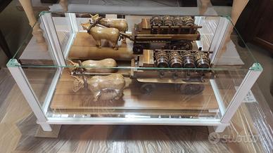 Scultura Il Bottaio compreso tavolino espositivo