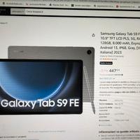 Tablet Samsung Galaxy tab9 Fe