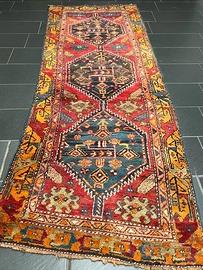 Tappeto Heriz Antico 305x105 cm | Annodato a Mano