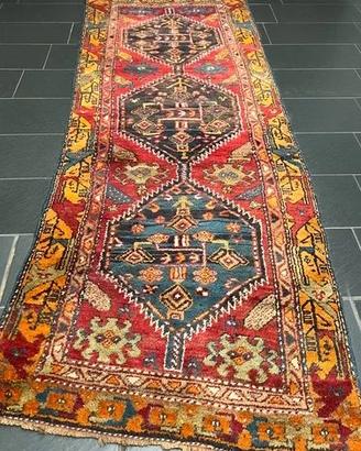 Tappeto Heriz Antico 305x105 cm | Annodato a Mano