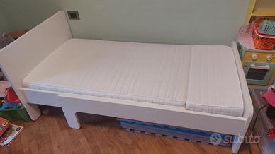 Letto IKEA SLÄKT allungabile 80x200 + materasso