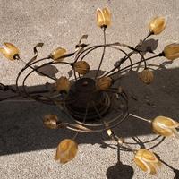 Lampadario inferro battutostile Fiorentino