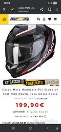 casco modulare exo 930 evo nero black xl