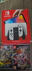 Nintendo Switch Oled Bianca +4 giochi