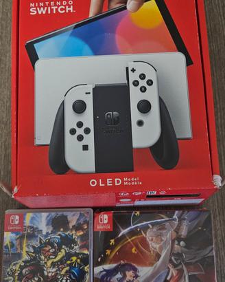 Nintendo Switch Oled Bianca +4 giochi
