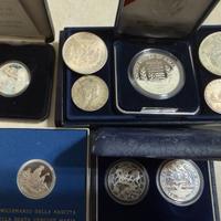 8 monete vari paesi in argento