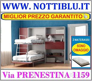 Letto a Scomparsa Castello FOX 2 MATERASSI OMAGGIO