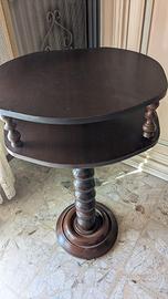 Colonna a tavolino in legno