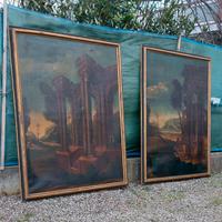 coppia antichi quadri fine 1600 primissimi 1700