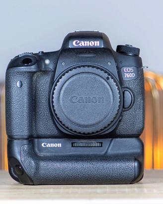 Canon EOS 760D + Batterygrip - Come nuova