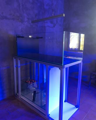 Acquario marino extrachiaro piu sump
