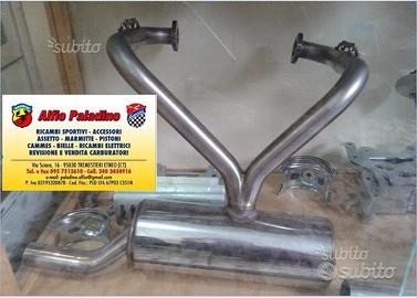 Scarico in acciaio inox per fiat 500/126