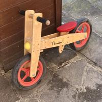 Bicicletta senza pedali balanced in legno ruote 12
