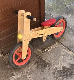 Bicicletta senza pedali balanced in legno ruote 12