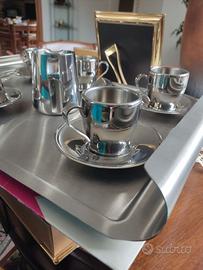 Servizio da caffè per sei con vassoio