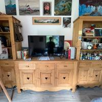 Due librerie + credenza porta tv