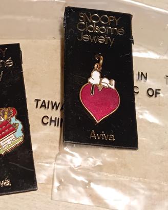 vintage ciondolo Snoopy Cloisonné Jewelry Aviva