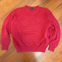 Maglione Nautica rosso – scollo a V