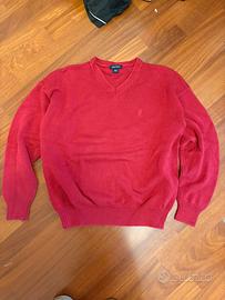 Maglione Nautica rosso – scollo a V