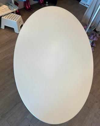 Tavolo ovale bianco stile “tulip” Design Moderno