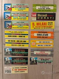 15 etichette varie per jukebox