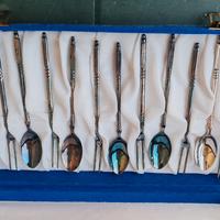 servizio posate da dolce in argento