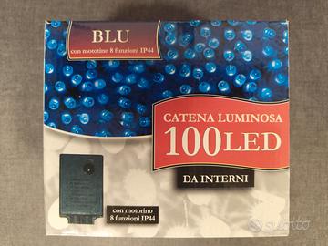4 Serie da 100 Led per Albero di Natale Colore Blu