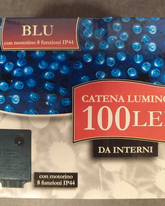 4 Serie da 100 Led per Albero di Natale Colore Blu