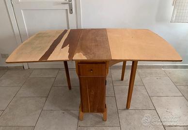 Tavolo consolle pieghevole modernariato