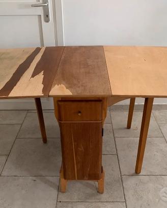 Tavolo consolle pieghevole modernariato