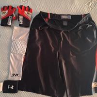 Pantaloncini NBA +gomitiera + polsiera + guanti sp