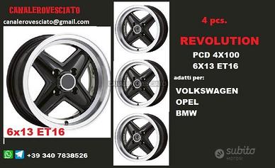 Cerchi revolite 6x 13 et16 4x100 vw opel bmw