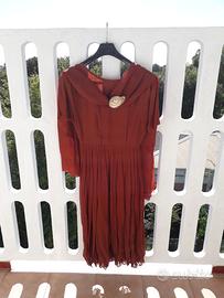 Abito lungo seta SARTORIA PRINCIPESSA