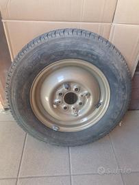 Ruota di scorta vintage/ cerchio fiat 145 R12 72 S