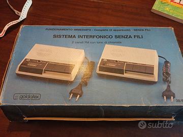 Sistema interfonico anni 80