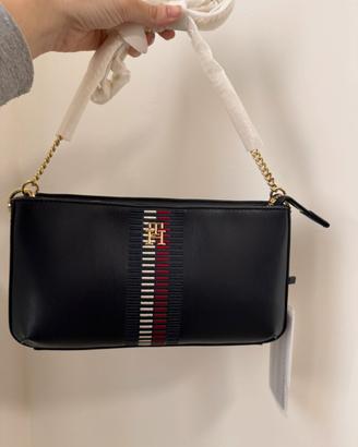 Borsa Tommy Hilfiger a tracolla blu nuova