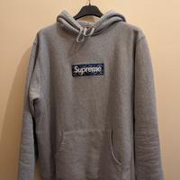 Felpa Supreme Bandana Box Logo Hooded grigia