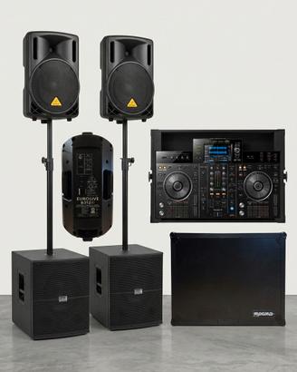 NOLEGGIO SET AUDIO E CONSOLE COMPLETO DJ